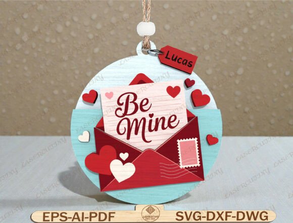Download Be Mine Love Letter Ornament SVG - Premium Bundle