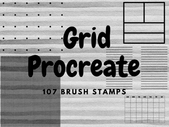 Download Grid Procreate Brush Stamps - Premium Resources